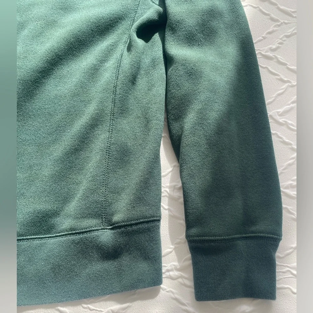 J. Crew - Quarter Zip Fleece Lined Pullover Sweater in Forest Green - Size M